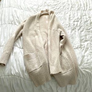 cream knit cardigan